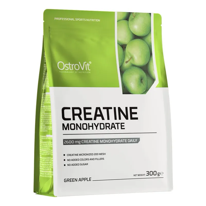 OstroVit – Kreatinmonohydrat, Grönt Äpple – 300g