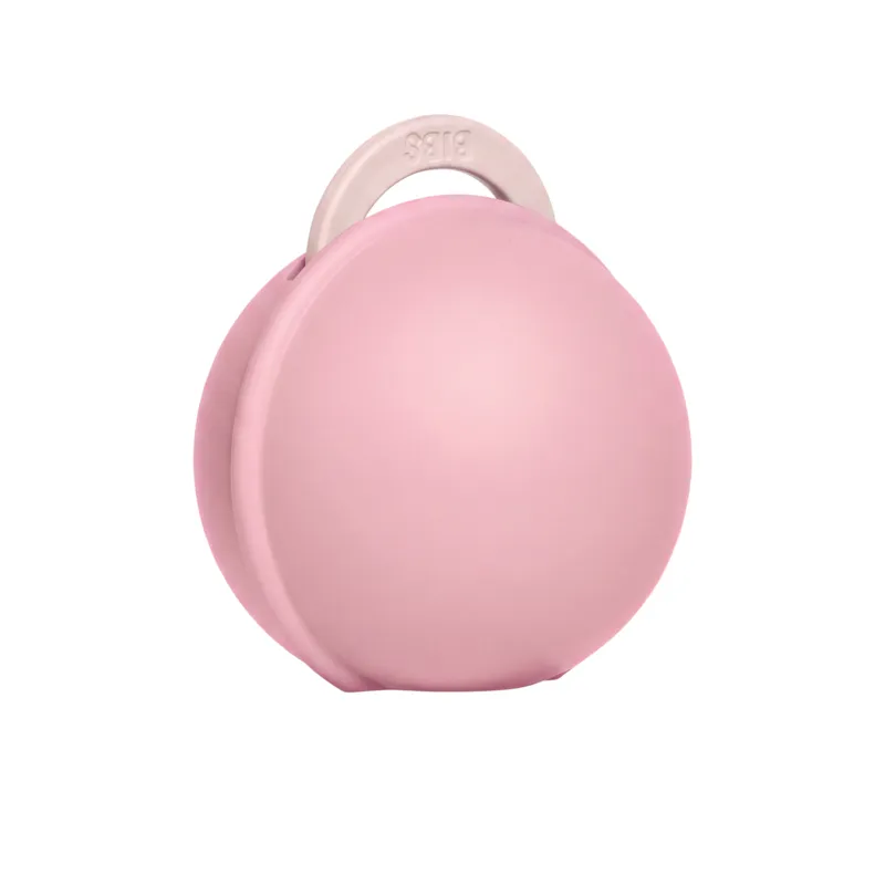 BIBS Colour Pacifier Round Latex Size 1 Petal & Pacifier Case Mini Baby Pink