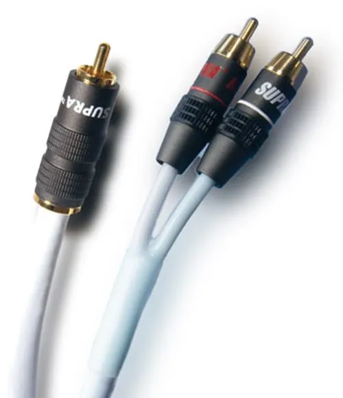 Jenving Supra Y-link 1rca-2rca White 10m