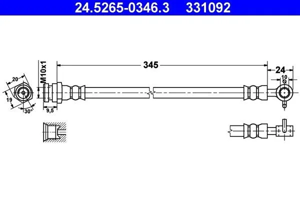 Bromsslang ATE 24.5265-0346.3