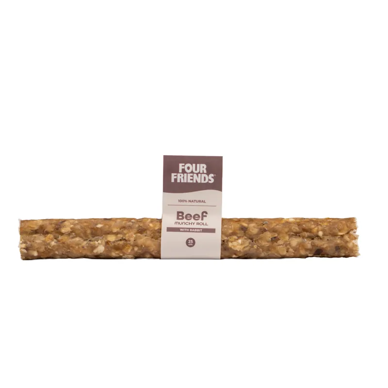 Natural Chews Beef Munchy Roll with Rabbit till Hund - 25 cm