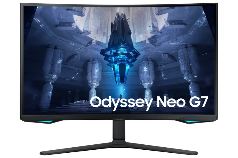 Samsung Odyssey Neo G7 S32BG750NP – G75NB Series – QLED monitor – spel – böjd – 32 – 3840 x 2160 4K @ 165 Hz – VA – 350 cd/m² – 1000000:1 – 1 ms – 2xHDMI, DisplayPort – svart