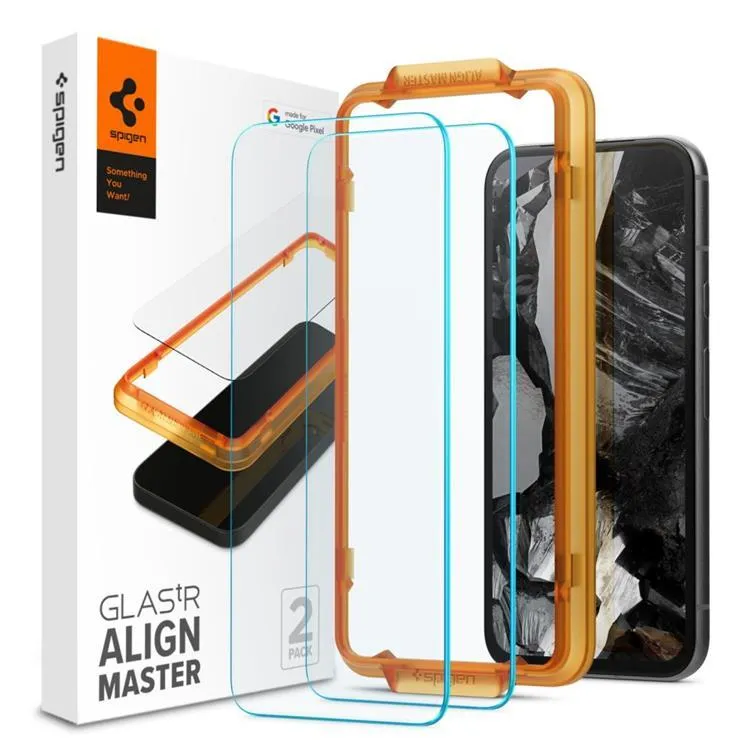 [2-Pack] Spigen Google Pixel 8 Pro Härdat Glas Skärmskydd