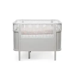 Växasäng 2 i 1 Baby & Juniorsäng - Stone Grey