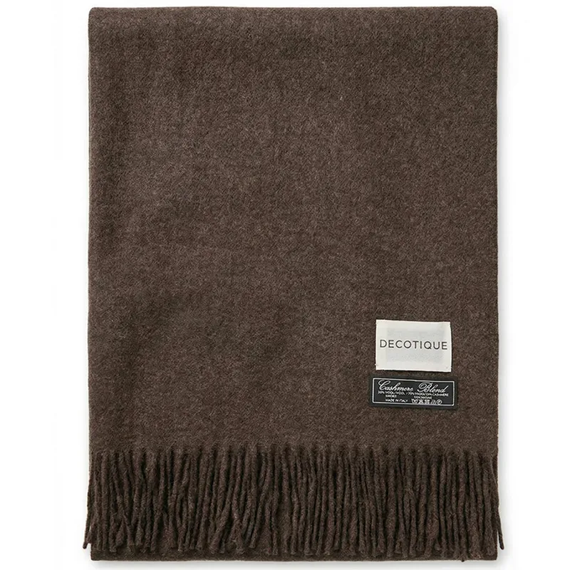 Decotique Desert pläd kashmir 180 x 130 cm, brun
