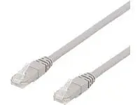 DELTACO TP-65AU – Patch-kabel – RJ-45 (hane) till RJ-45 (hane) – 5 m – UTP – CAT 6a – halogenfri – grå