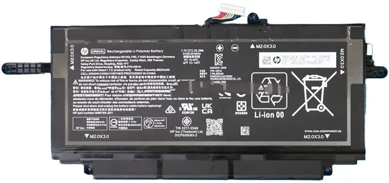 HP M90788-005 Laptop Batteri, 53Wh, 3.64Ah, Li-ion -UR04XL