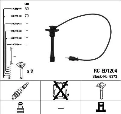 Tändkabelsats NGK 6373