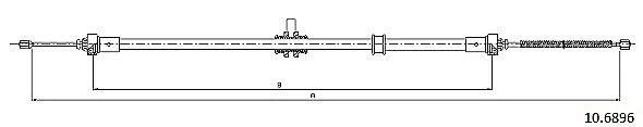 Handbromsvajer METZGER 10.6896