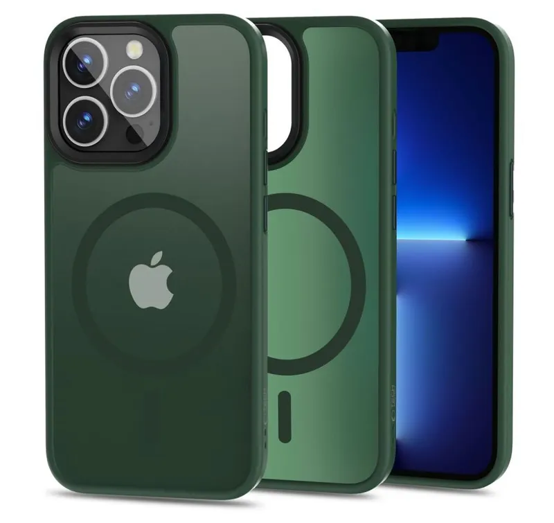 Tech-Protect iPhone 13 Pro Skal MagMat MagSafe Matt Grön