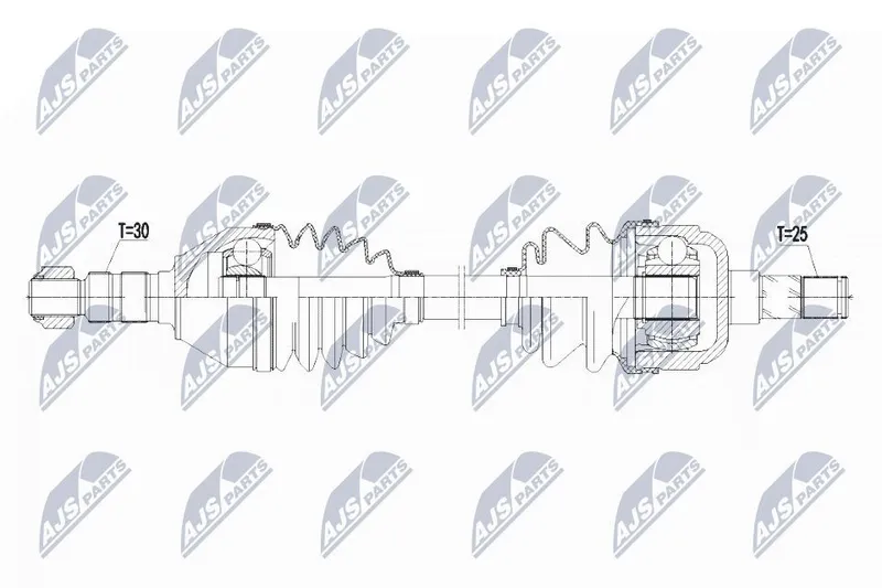 Drivaxel NTY NPW-PL-073