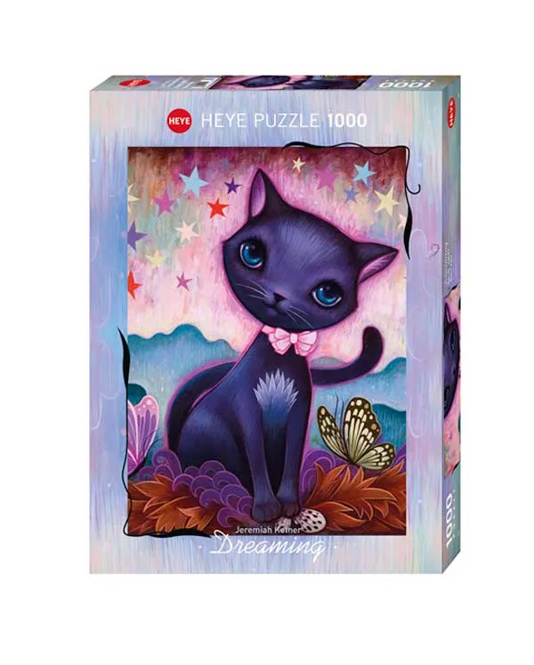 Pussel – Dreaming, Svart Katt 1000 Bitar