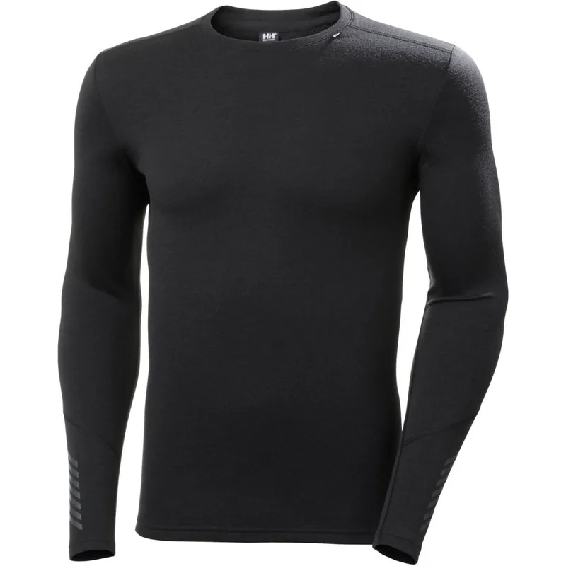Helly Hansen Lifa Merino Midweight Crew, Herr, Svart (#2159)