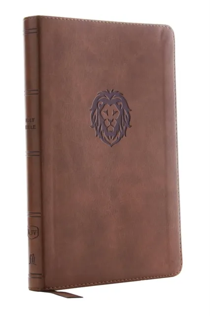KJV Holy Bible: Thinline Youth Edition, Brown Leathersoft, Red Letter, Comfort Print: King James Version