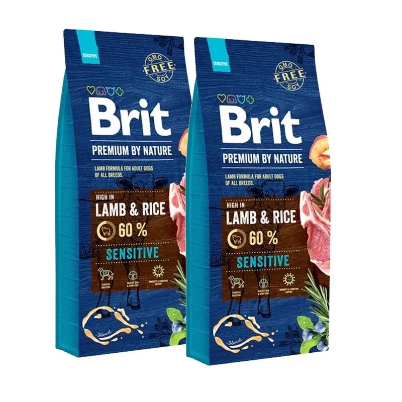 BRIT Premium By Nature Sensitive Lamm torrfoder för hundar 15 kg