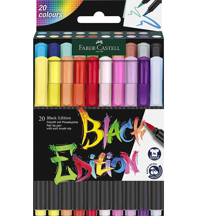 Faber-Castell Tuschpennor – Black Upplaga – 20 st.