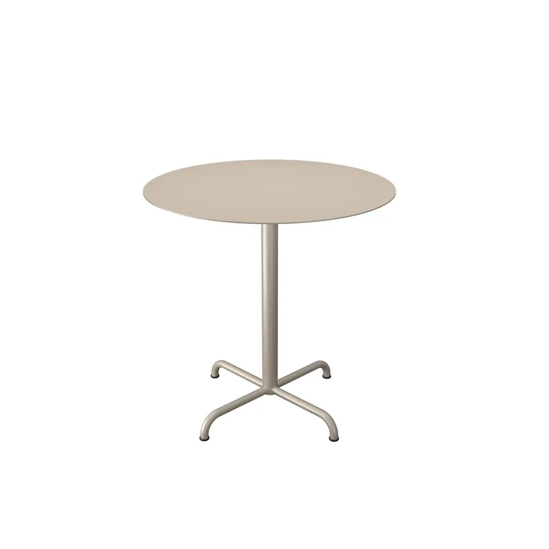 Houe, PICO Cafébord Ø74 cm, 4 ben bas Beige