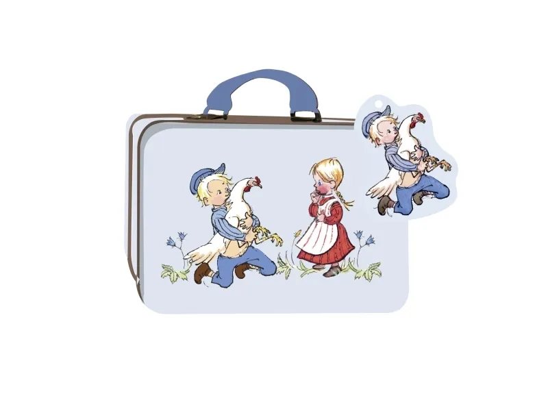 Emil fra Lønneberg Emil - Small Tin Suitcase - Blue