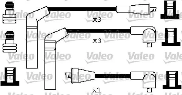 VALEO 346255 Tändkabelsats