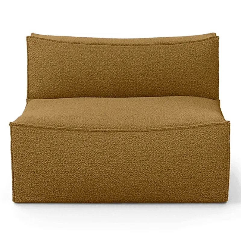 Ferm Living, Catena Sofa Center L100 – Wool Boucle – Sugar Kelp