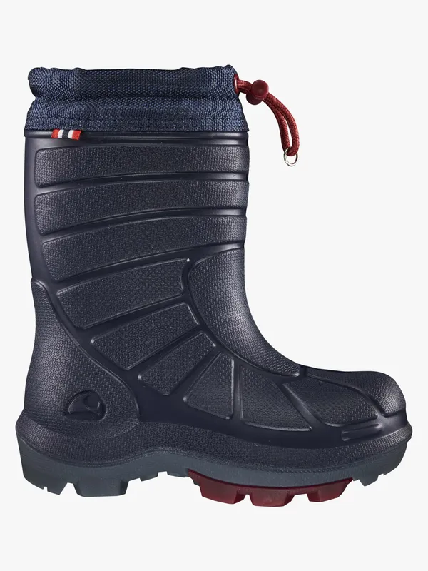 Viking Extreme Fodrade Gummistövlar, Navy/Dark red, 36