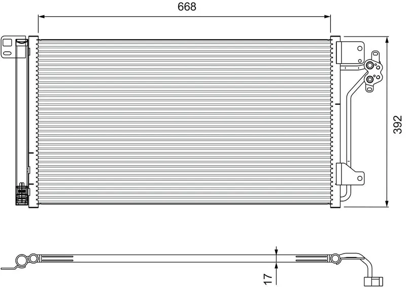 Kondensor, klimatanläggning VALEO 814015
