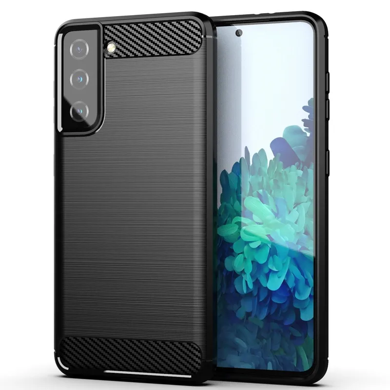 SKALO Samsung S21 Armor Carbon Stöttåligt TPU-skal