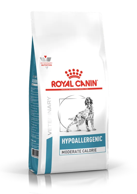 Royal Canin Veterinary Diets Derma Hypoallergenic Moderate Calorie torrfoder för hund 1,5 kg