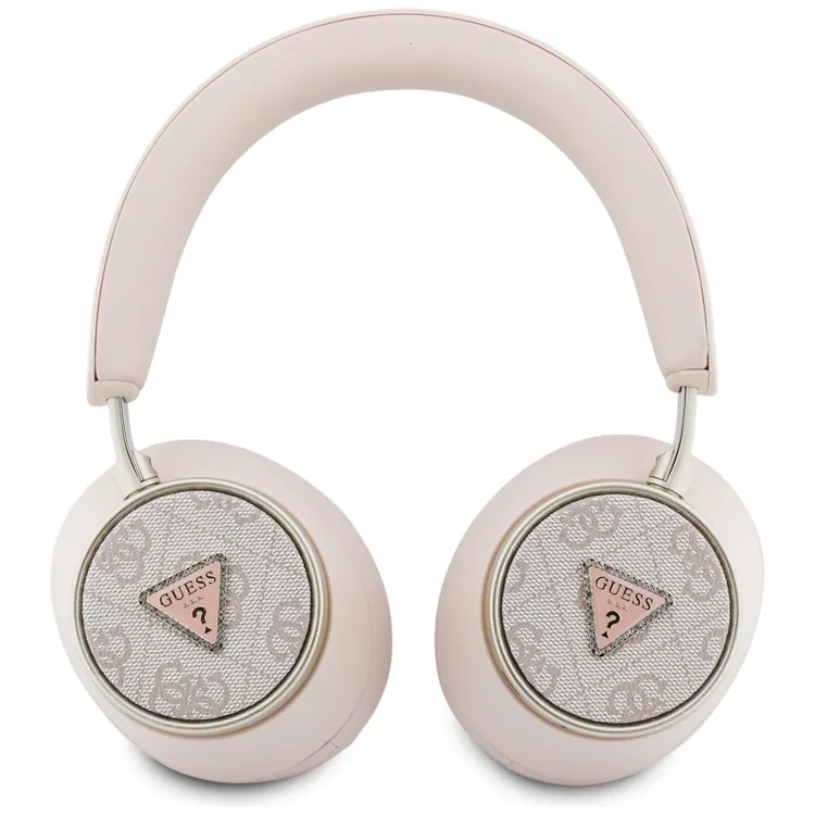 Guess Over-Ear Hörlurar ENC Bluetooth 4G Triangle Logo - Rosa