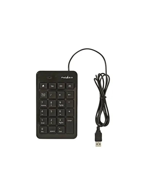 Trådat Tagentbord | USB-A | Kontor | Enhandig | Numerisk | Numeriskt tangentbord