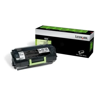 Toner LEXMARK 62D2000 622H 6K svart