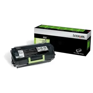 Toner LEXMARK 62D2000 622H 6K svart