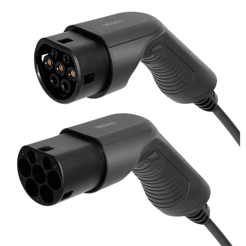 Laddkabel e-Charge 3,6 kW Typ2 till Typ2, 16A, 5m Deltaco