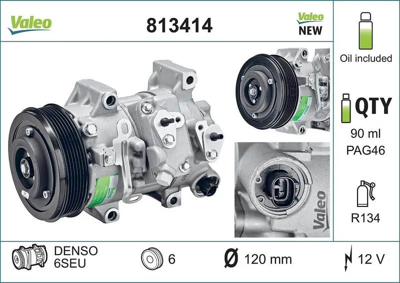 AC-kompressor VALEO 813414