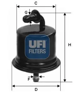 Bränslefilter UFI 31.724.00