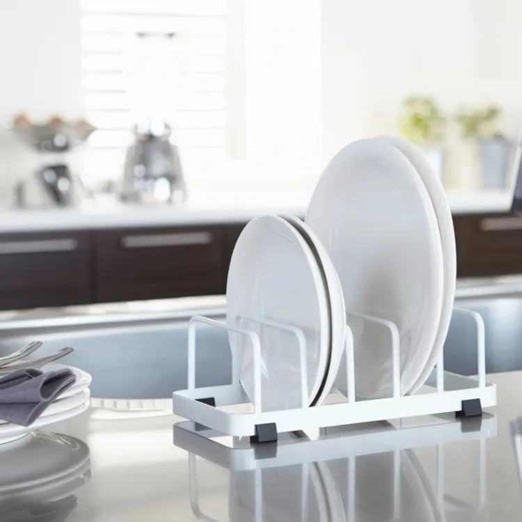 Ställ för tallrikar, TOWER DISH STAND, 22 x 11 x H 7 cm, Yamazaki, Vit