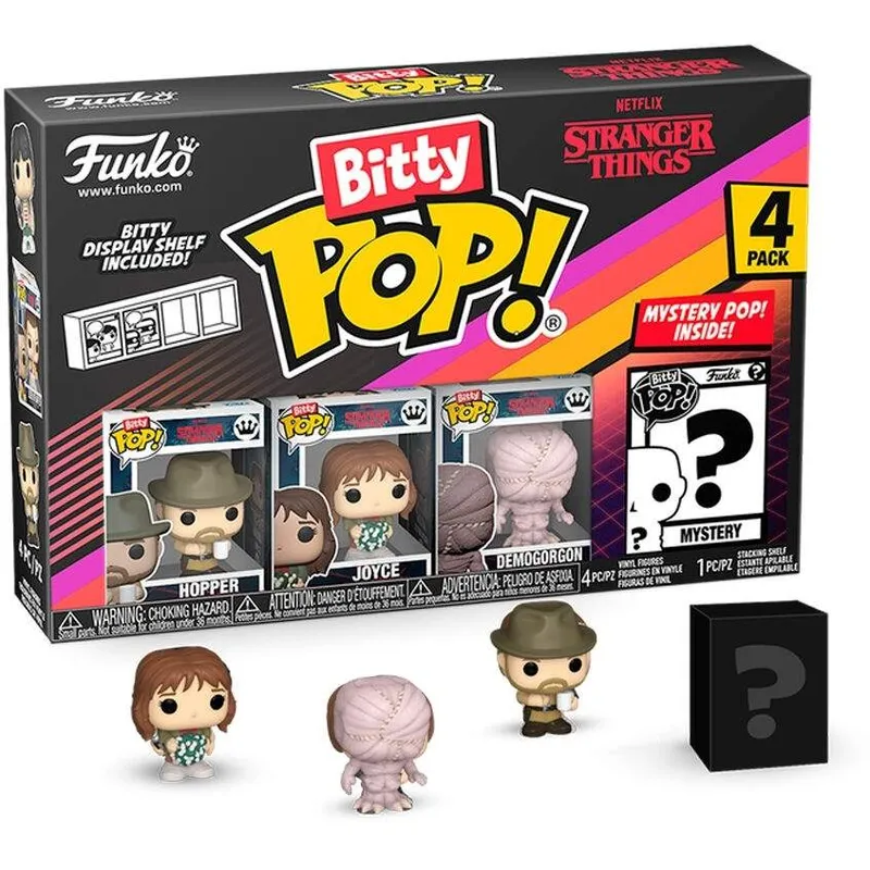 Blister 4-pack Bitty POP Stranger Things Figurer – Hopper