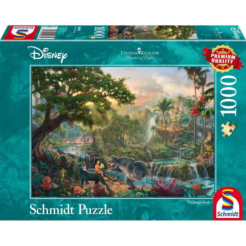 Disney The Jungle Book Thomas Kinkade Pussel 1000 bitar Schmidt