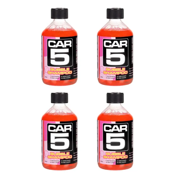 Bilschampo CAR5 Bubble Shampoo - Neutralt, 500 ml + Wash Mitt