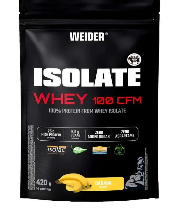Weider – Isolate Whey 100 CFM, Banan, 420g