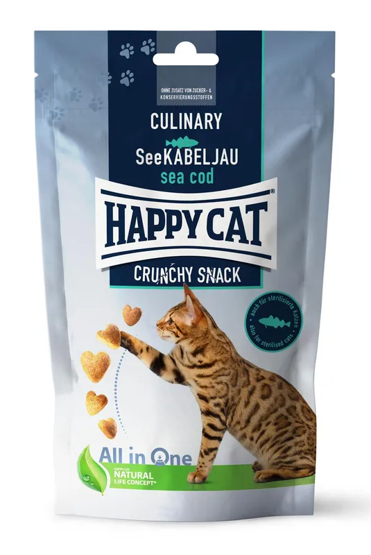 Crunchy Snack Torsk & Ärtor Kattgodis – 100 g