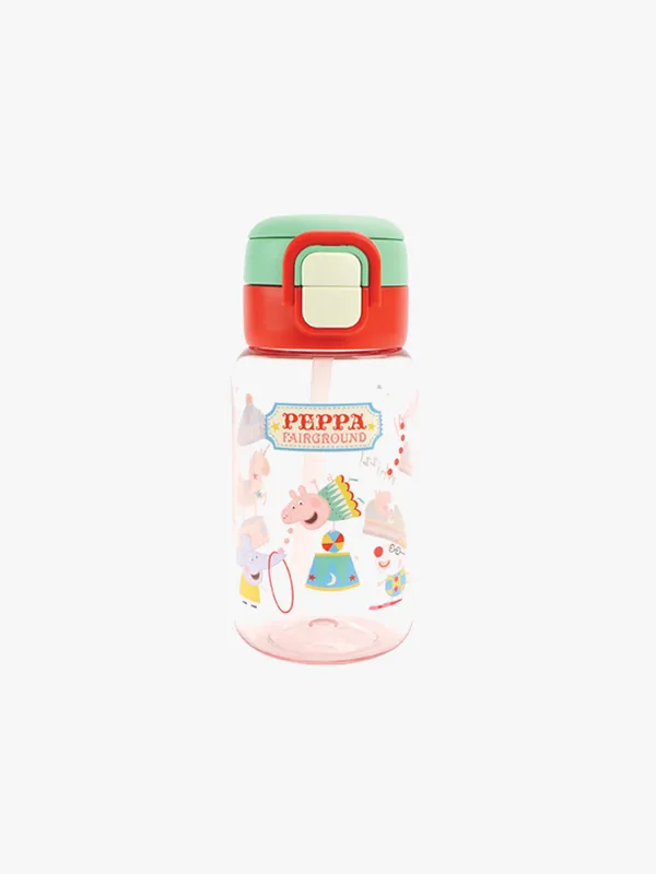Nuby Peppa Pig 2-in-1 Vattenflaska 550 ml, Röd