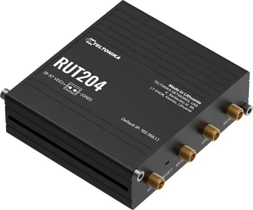 Teltonika RUT204 - wireless router - WWAN - Wi-Fi - 4G - DIN rail mountable - Wireless router N Standard - 802.11n