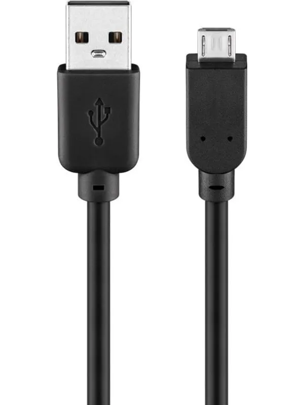 Linocell USB-A till Micro-USB-kabel Svart 0,5 m