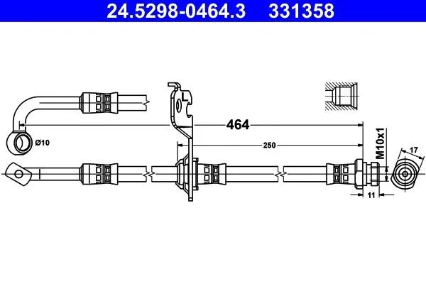 Bromsslang ATE 24.5298-0464.3