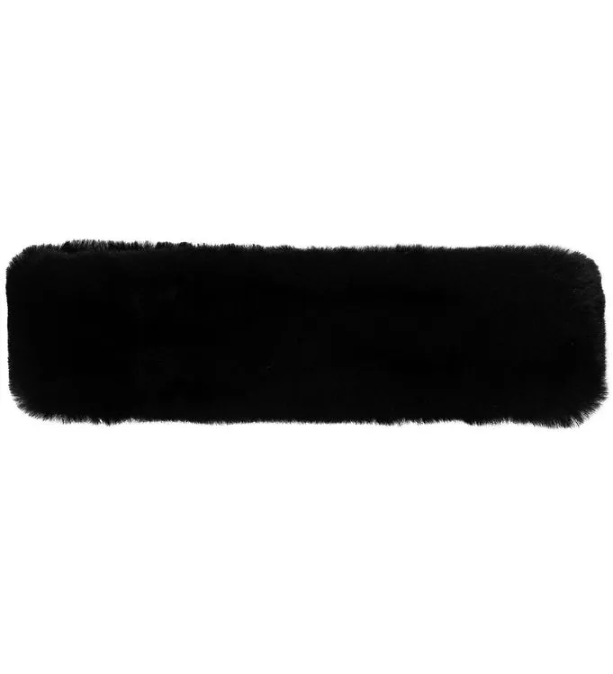 Rosemunde Pannband - Fårskinn - RhSydney - Black