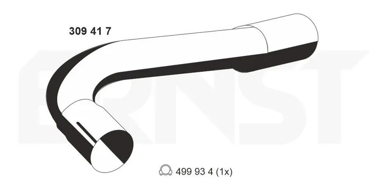 Avgasrör ERNST 309417