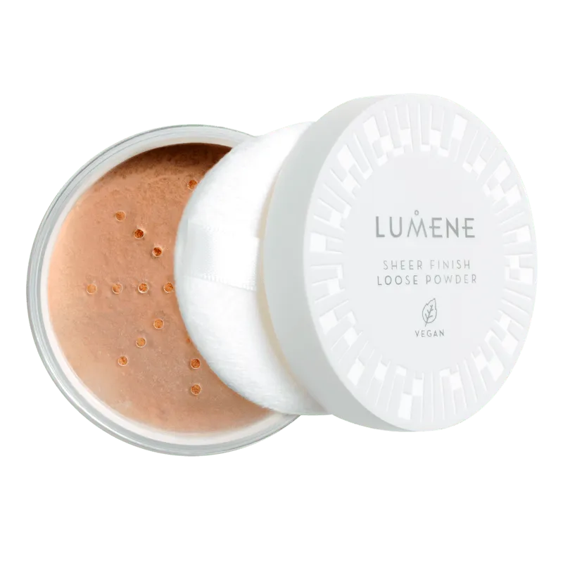Köp 2 få 25% | Lumene Sheer Finish Loose Powder Translucent Medium Deep 8 g