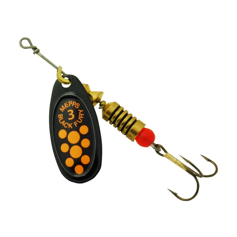 Mepps Black Fury 2 4,5g Svart/Orange