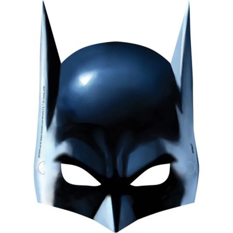 Batman Masker i Papp - 8-pack